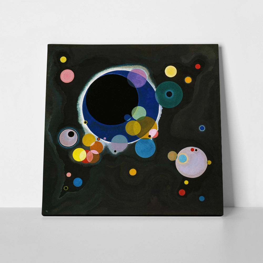 Πίνακας σε καμβά KANDINSKY - SEVERAL CIRCLES