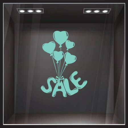 Αυτοκολλητο Εκπτωσεων BALLOON SALES - Αγίου Βαλεντίνου Sticky 4
