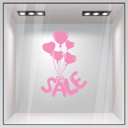 Αυτοκολλητο Εκπτωσεων BALLOON SALES - Αγίου Βαλεντίνου Sticky 3