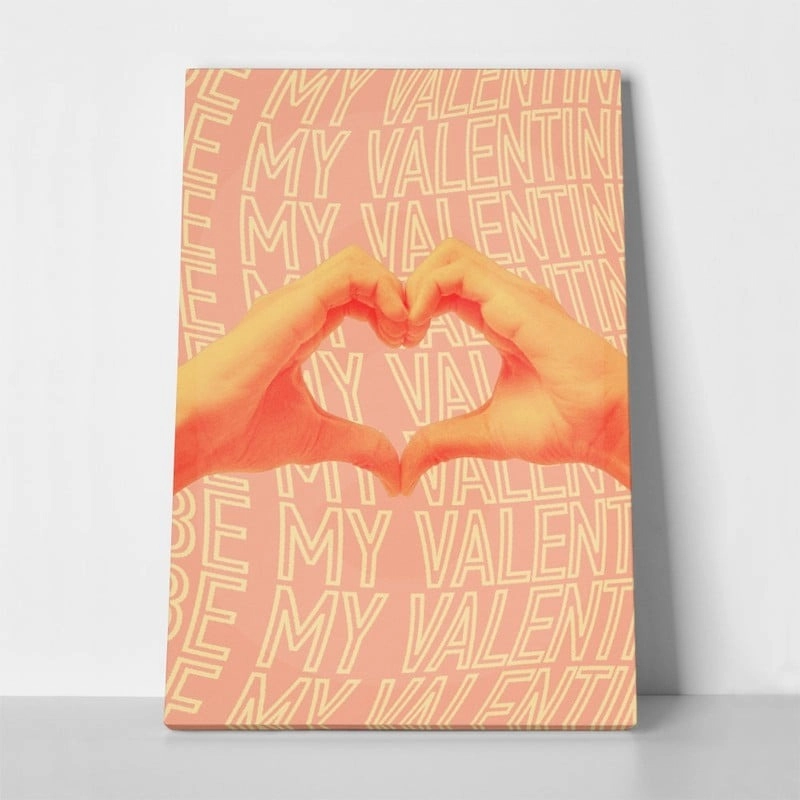 Πινακας σε καμβά BE MY VALENTINE