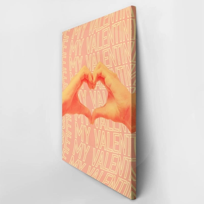 Πινακας σε καμβά BE MY VALENTINE