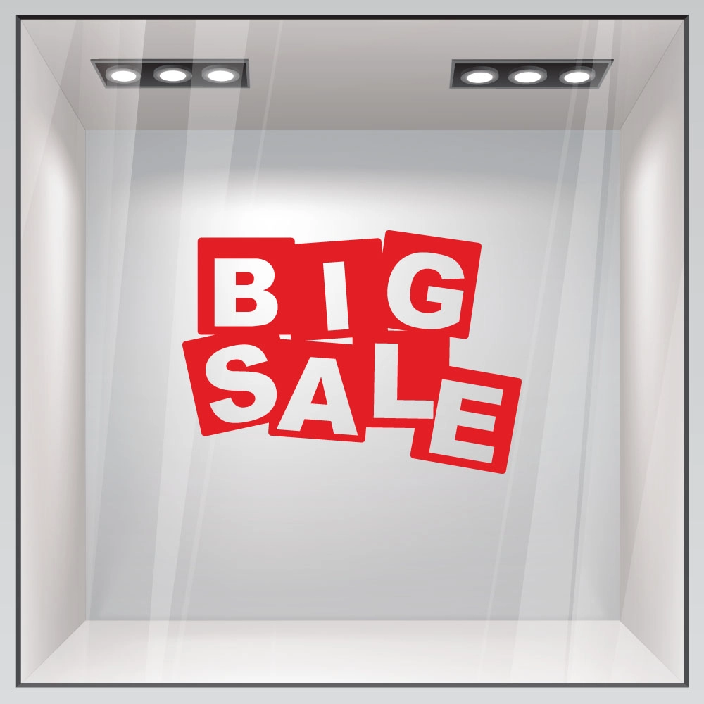 Αυτοκολλητο Εκπτωσεων BIG SALE
