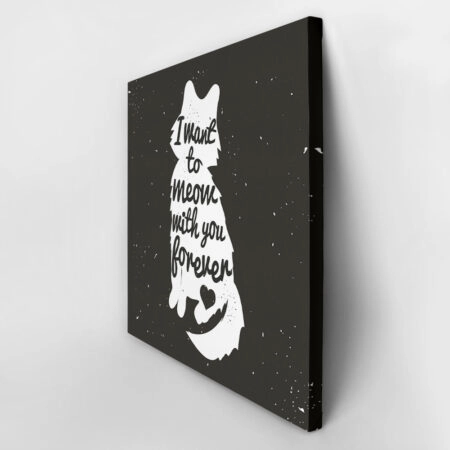Πίνακας σε καμβά CAT FOREVER - Γατες Sticky 2