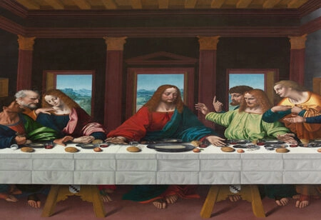 Πίνακας Πανοραμικός DA VINCI ΜΥΣΤΙΚΟΣ ΔΕΙΠΝΟΣ - Leonardo Da Vinci Sticky 4