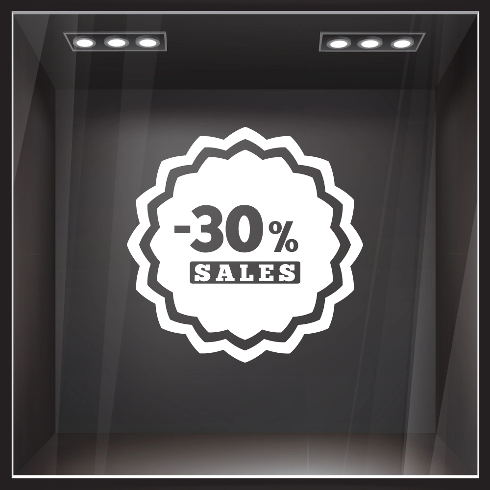 Αυτοκολλητο Εκπτωσεων SALES 50