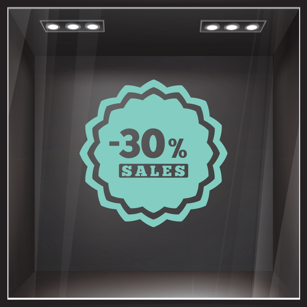 Αυτοκολλητο Εκπτωσεων SALES 50