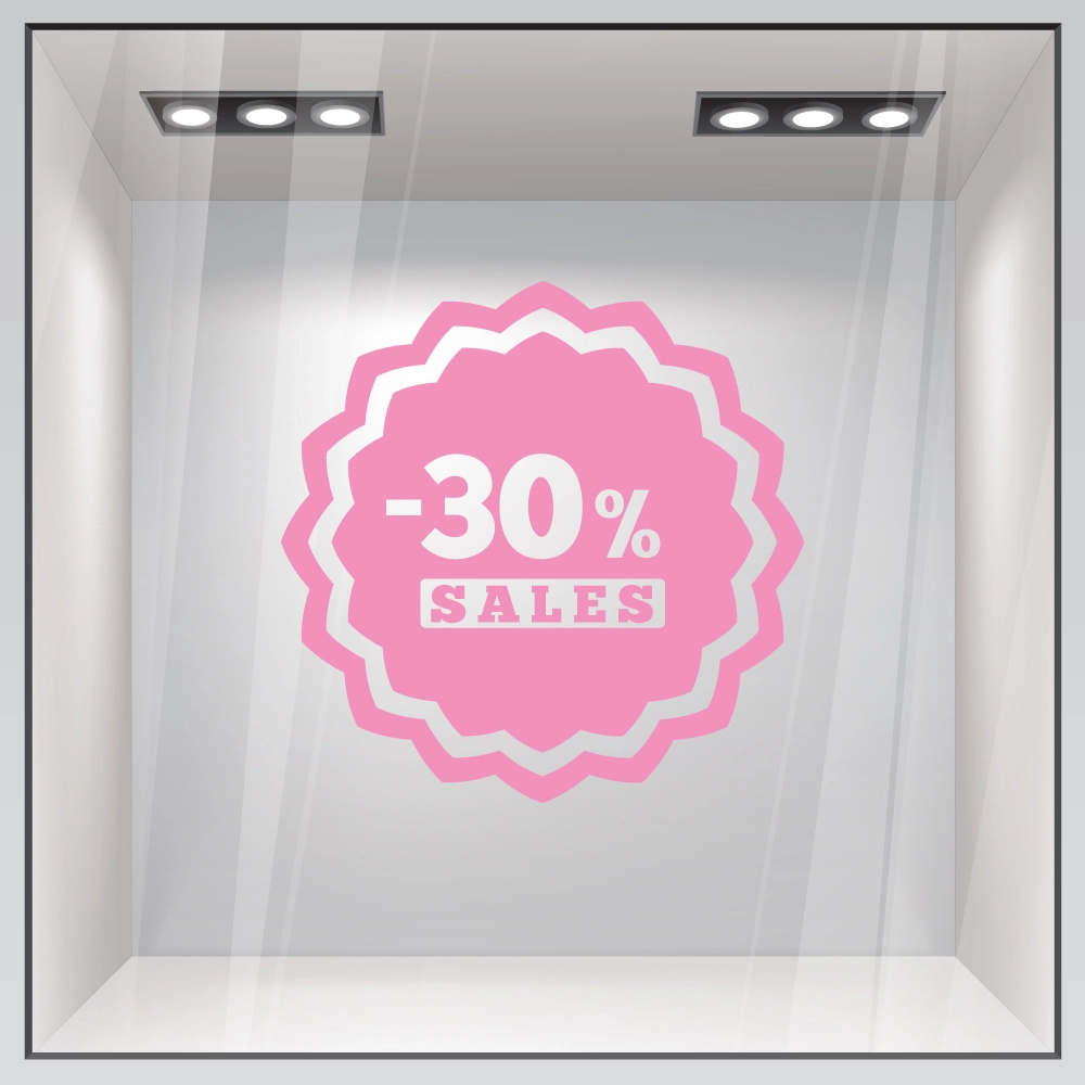 Αυτοκολλητο Εκπτωσεων SALES 50