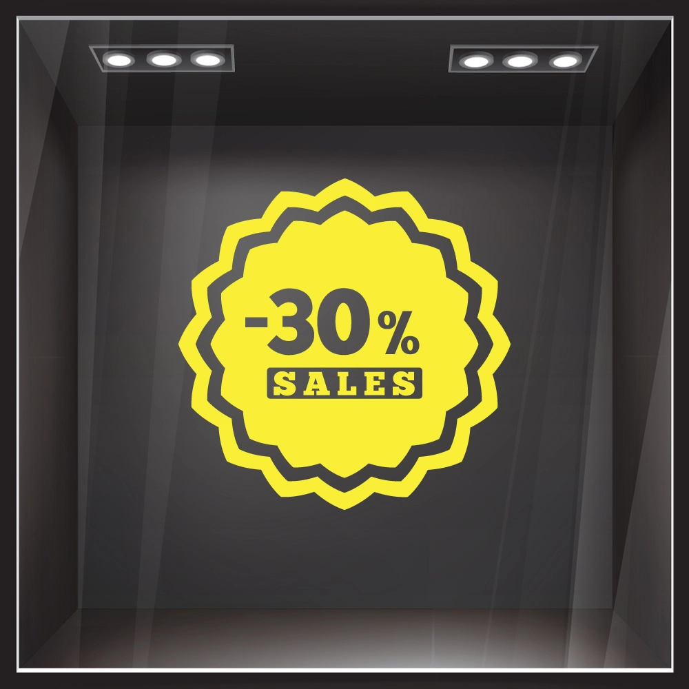 Αυτοκολλητο Εκπτωσεων SALES 50