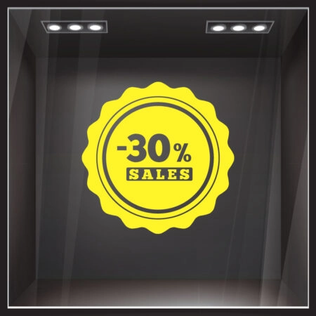 Αυτοκολλητο Εκπτωσεων SALES 51 - Αυτοκόλλητα εκπτώσεων Sticky 3
