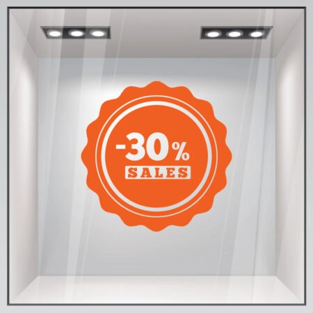 Αυτοκολλητο Εκπτωσεων SALES 51 - Αυτοκόλλητα εκπτώσεων Sticky 2