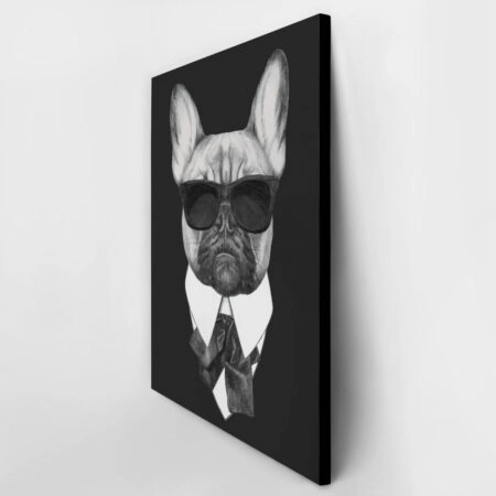 OUTLET Πινακας σε καμβά FRENCH BULLDOG DOG IN BLACK 65x100cm - OUTLET Sticky 3