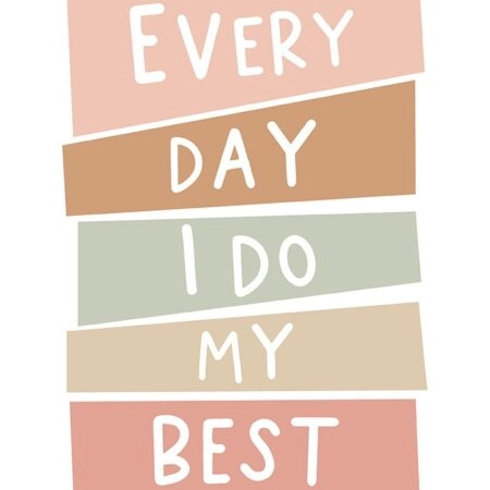 Πινακας σε καμβά I DO MY BEST - Παιδικοι και set Sticky 4