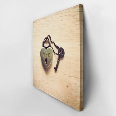 Τετράγωνος Πίνακας LOCK YOUR LOVE - Αγαπη - Ερωτας Sticky 2
