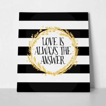 Πίνακας Τετράγωνος LOVE IS THE ANSWER