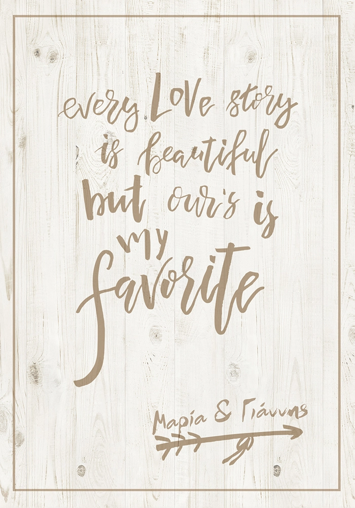 Πίνακας OUR LOVE STORY
