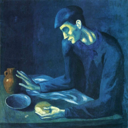 Πίνακας Τετράγωνος PICASSO - BREAKFAST OF A BLIND MAN - Pablo Picasso Sticky 5