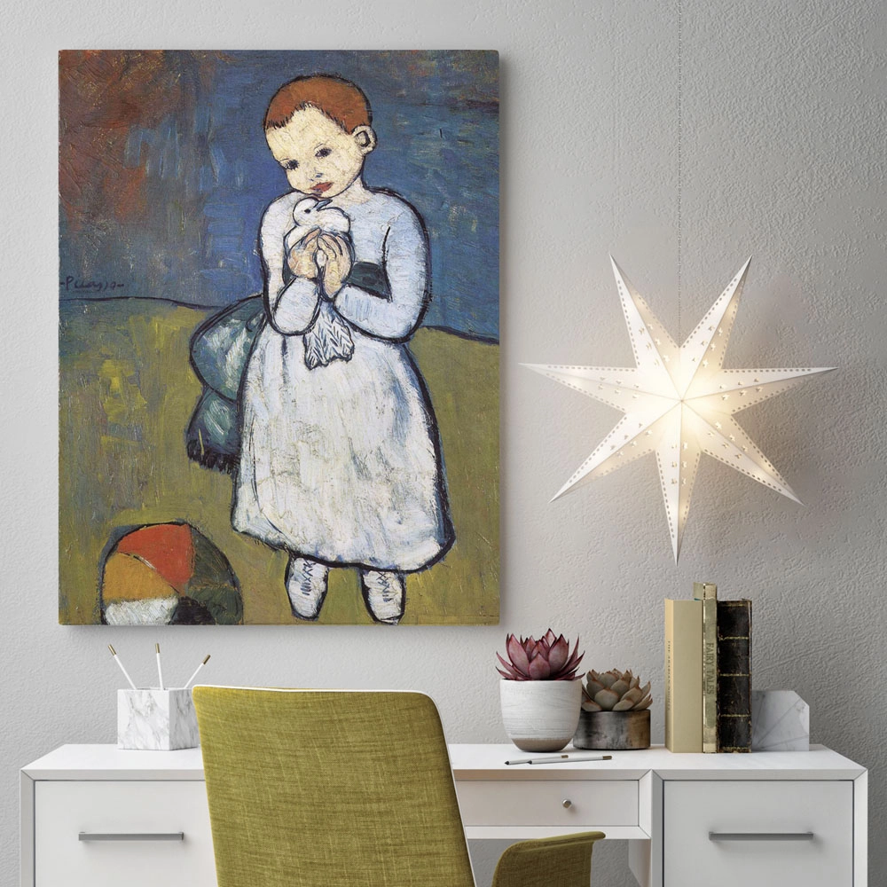 Πινακας σε καμβά PICASSO - CHILD WITH DOVE