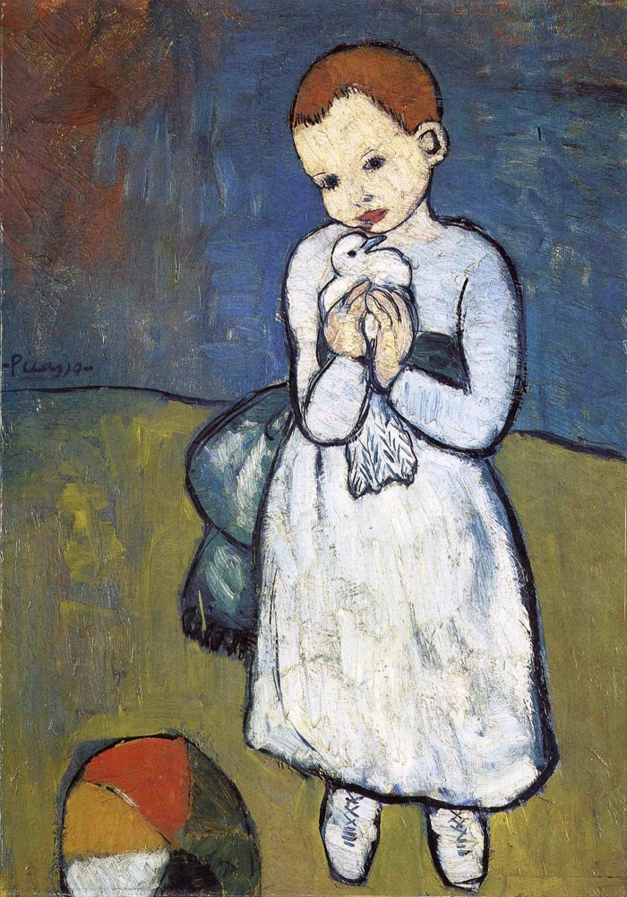Πινακας σε καμβά PICASSO - CHILD WITH DOVE