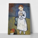 Πινακας σε καμβά PICASSO - CHILD WITH DOVE