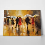 Πινακας σε καμβά RAIN PEOPLE PAINTING