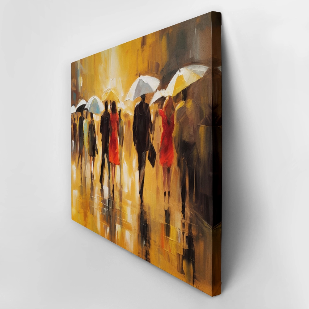 Πινακας σε καμβά RAIN PEOPLE PAINTING