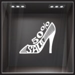 Αυτοκολλητο εκπτωσεων SALE SHOE