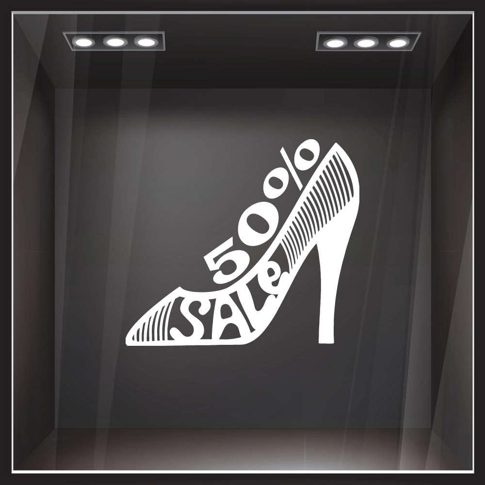 Αυτοκολλητο εκπτωσεων SALE SHOE
