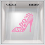 Αυτοκολλητο εκπτωσεων SALE SHOE