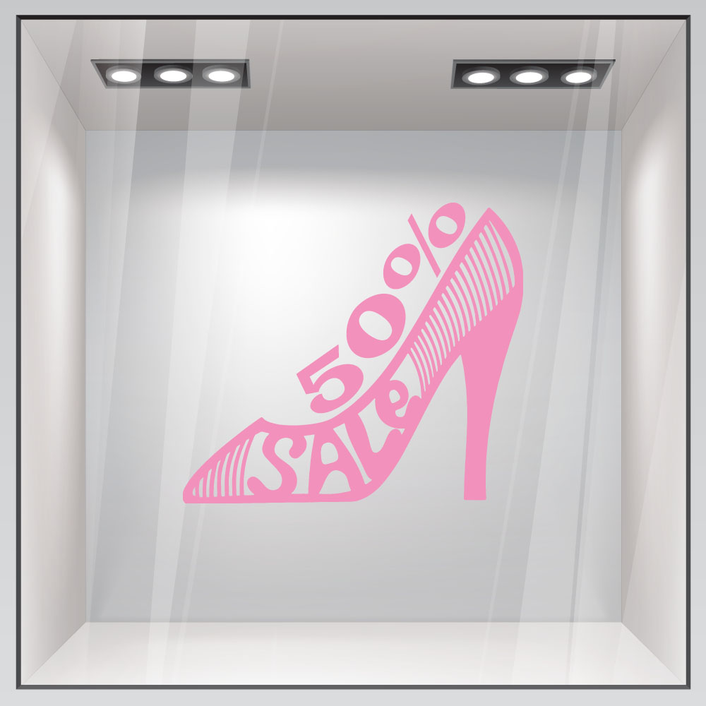 Αυτοκολλητο εκπτωσεων SALE SHOE