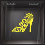 Αυτοκολλητο εκπτωσεων SALE SHOE