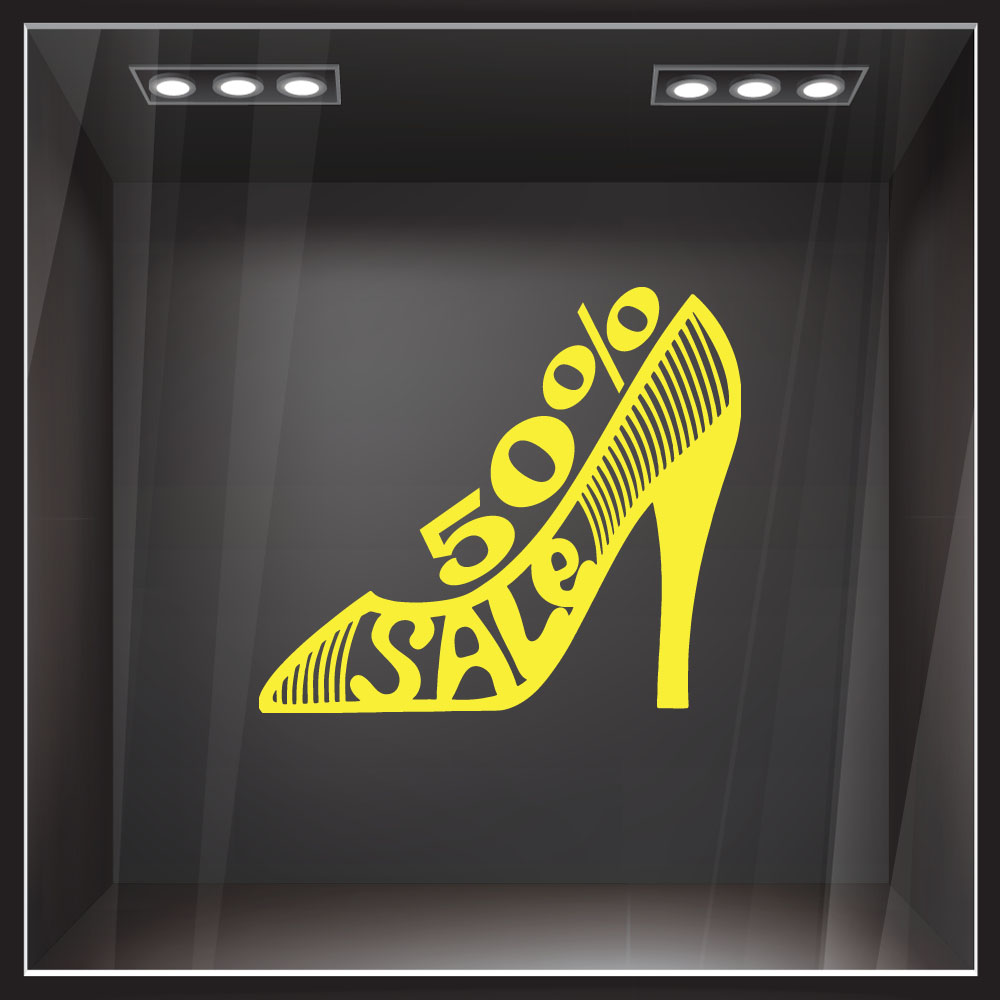 Αυτοκολλητο εκπτωσεων SALE SHOE