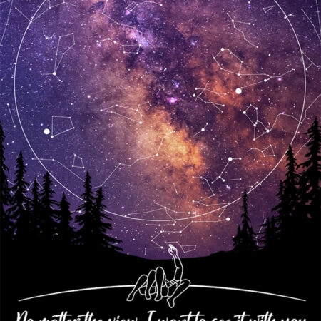 Πίνακας σε καμβά STAR VIEW - Αγαπη - Ερωτας Sticky 5