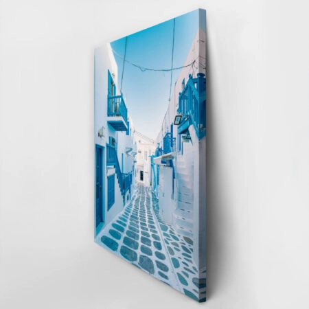 Πινακας σε καμβά ALLEY IN MYKONOS 2 - Νησια Sticky 2