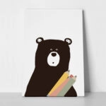 Πινακας σε καμβά ARTIST BEAR