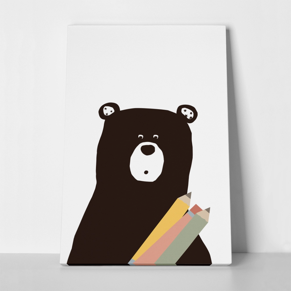 Πινακας σε καμβά ARTIST BEAR