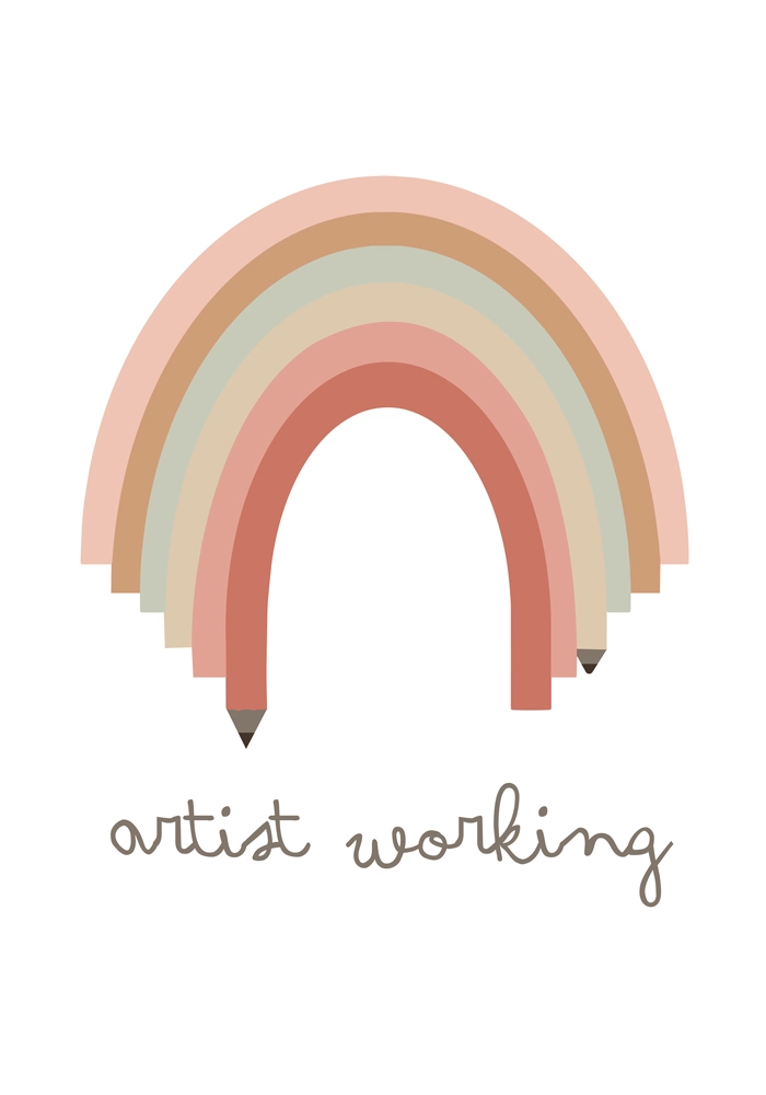 Πινακας σε καμβά ARTIST WORKING