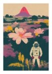Πόστερ ASTRONAUT ON A FLOWER PLANET