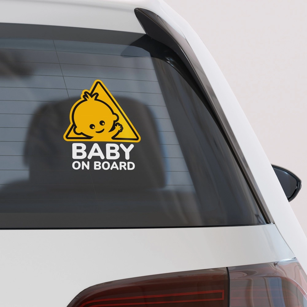 Αυτοκολλητο Αυτοκινητου BABY ON BOARD WAVING