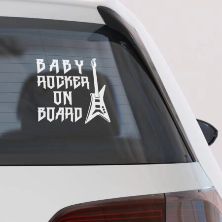 Αυτοκολλητο Αυτοκινητου BABY ROCKER ON BOARD - Αυτοκόλλητα Baby on board Sticky 2
