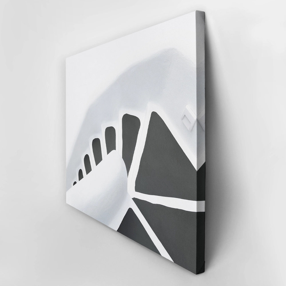 Πινακας σε καμβά BLACK AND WHITE STEPS