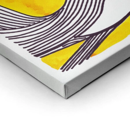 Πινακας σε καμβά BLACK AND YELLOW WOMAN - Μοδα και Διασκεδαση Sticky 2