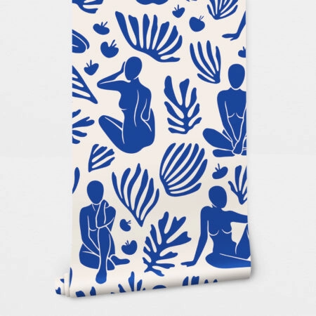 Αυτοκόλλητη Ταπετσαρία τοίχου BLEU MATISSE FIGURES - Μοτίβα Sticky 2