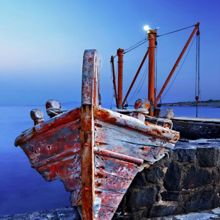 Πινακας σε καμβά BOAT IN NAXOS 2 - Βαρκες και Καραβια Sticky 4