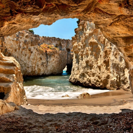 Πινακας σε καμβά CAVE IN MILOS - Νησια Sticky 4