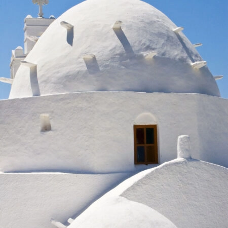 Πινακας σε καμβά CHURCH IN IOS - Νησια Sticky 4