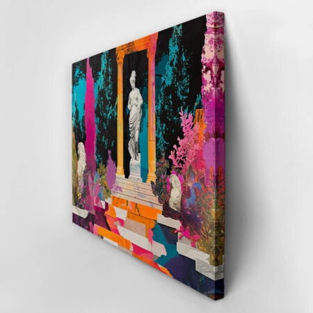 Πινακας σε καμβά COLLAGE WITH ANTIQUE FEMALE SCULPTURE - Αξιοθεατα και Ιστορια Sticky 3