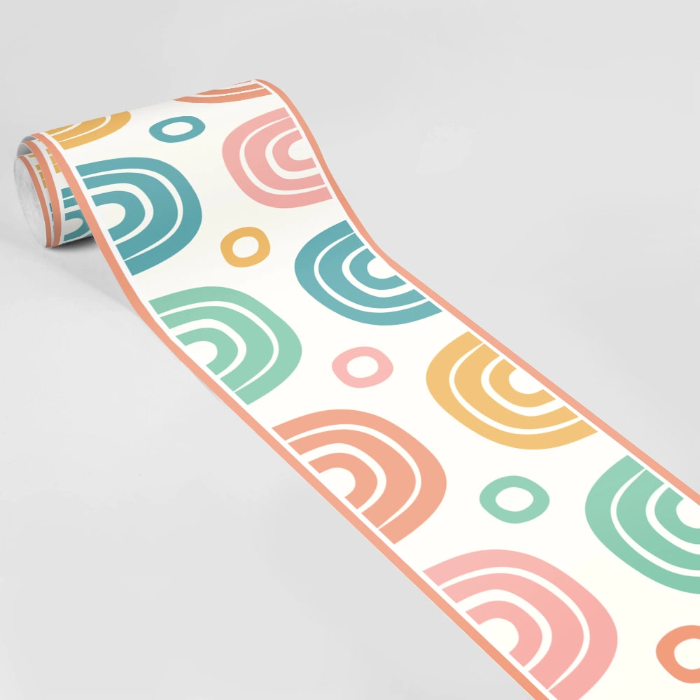 Μπορντούρα τοίχου CUTE PASTEL RAINBOWS