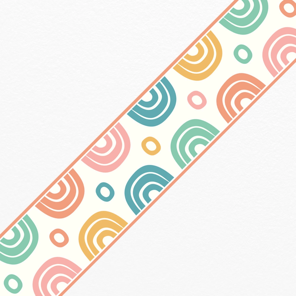 Μπορντούρα τοίχου CUTE PASTEL RAINBOWS
