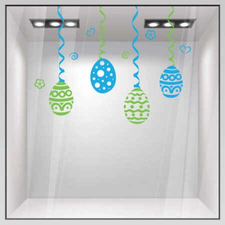 Αυτοκόλλητο Βιτρίνας EASTER 5 - Πασχαλινή βιτρίνα Sticky 2