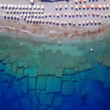 Πινακας σε καμβά ELLI BEACH RHODES - Παραλιες Sticky 4